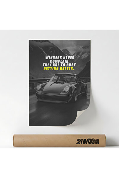 21mxm Posterul „Câștigătorii nu se plâng niciodată” Pe Panza Mata – Design mi...