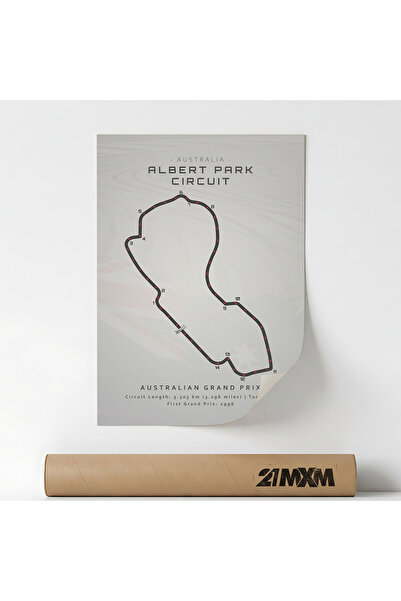 21mxm Poster decorativ 'AUSTRALIAN GRAND PRIX 2024', design minimalist, 30x40...