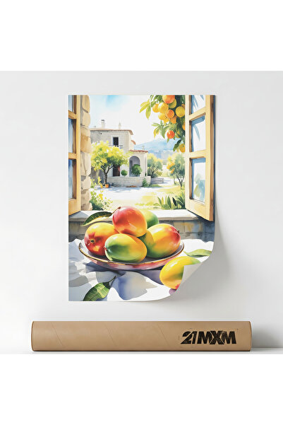21mxm Poster 'Mangoes & Window Breeze' Pe Panza Mata – Design Minimalist, 30 ...