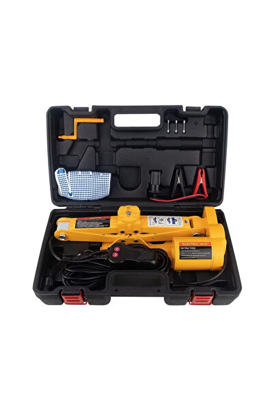 BASE Kit complet cric auto electromecanic de 12V în valiză cu accesorii