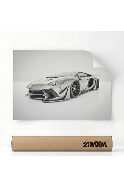 21mxm Poster Auto Premium - 2011 Aventador LB WORKS-1 01 – Design Minimalist,...