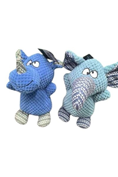 FOXMAG24 Set de 2 jucării de pluș pentru câini, animale, diverse culori