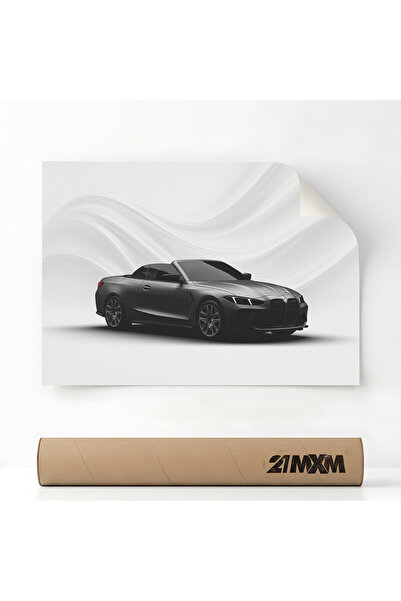 21mxm Poster Auto Premium - 1736 M4 Convertible 2025 G83 Front – Minimalist, ...