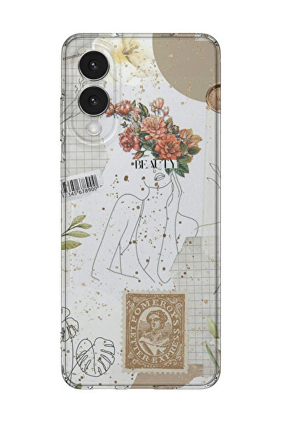 lelia غطاء هاتف شفاف مطبوع متوافق مع سامسونج جالاكسي S25 إيدج |   مجموعة OneL...