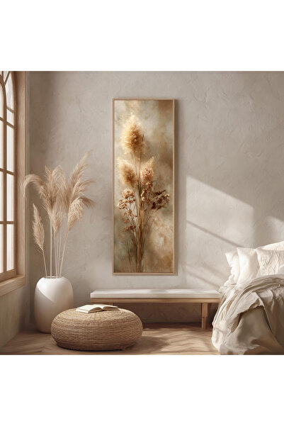 Dekorsiahome Ahşap Çerçeveli Panoramik Oturma Odası Salon Tablosu UZ0382