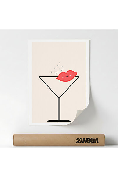 21mxm Poster Decorativ Tematica Bar & Cocktail - 'Bar 462', Material Textil, ...