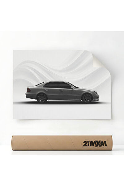 21mxm Poster Auto Premium - 1788 2005 E63 AMG (W211) Gri – Design Minimalist,...