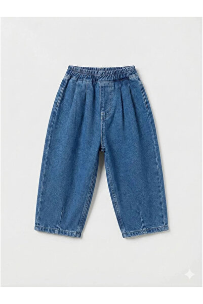 kidstalya Dark Blue Unisex Children's Baloon Jeans (2/7 Years)