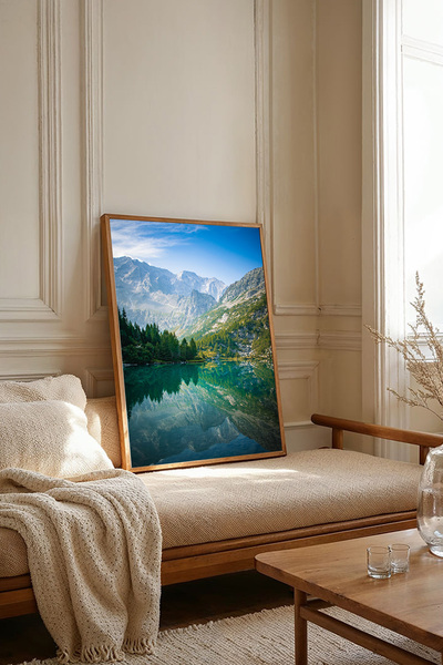 Dekorsiahome Tablou dintr-o singură bucată cu ramă din lemn TK2828