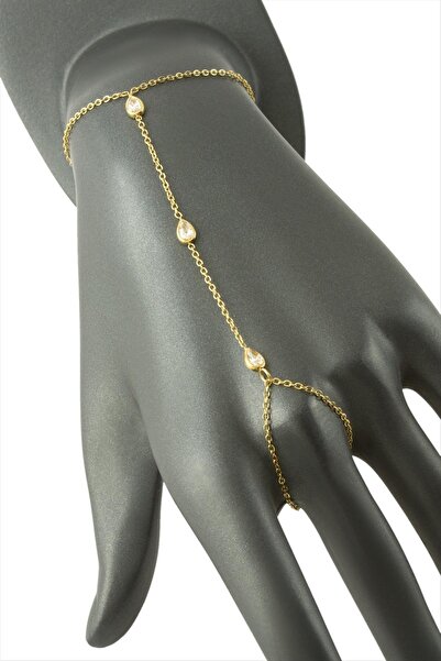 Bijuteri Net Damla Zircon Stone Luxury Steel Shahmeran