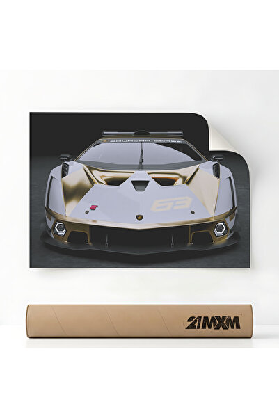 21mxm Αφίσα αυτοκινήτου Premium - SCV12 01 – Μινιμαλιστικός σχεδιασμός, A4 (2...