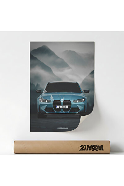 21mxm Poster Auto Premium - M3 Touring 2025 10 – Design Minimalist, Fara Rama