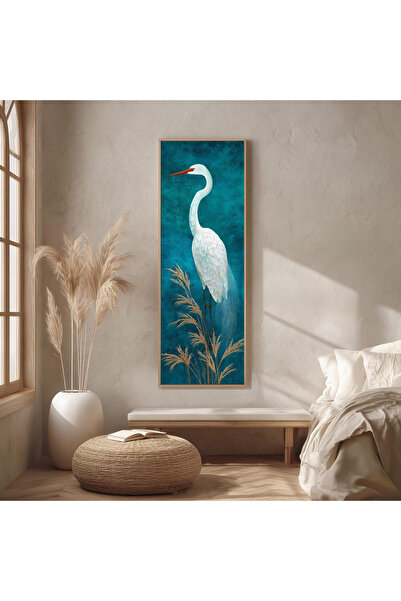 Dekorsiahome Ahşap Çerçeveli Panoramik Oturma Odası Salon Tablosu UZ0369