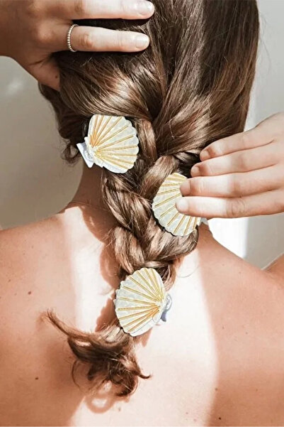 Vitastyle Kopča u boji ekrubo zlata sa detaljima od šljokica i figurom od šlj...