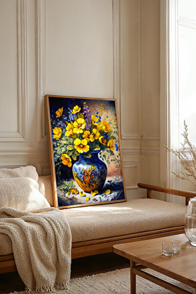 Dekorsiahome Tablou dintr-o singură bucată cu ramă din lemn TK2826