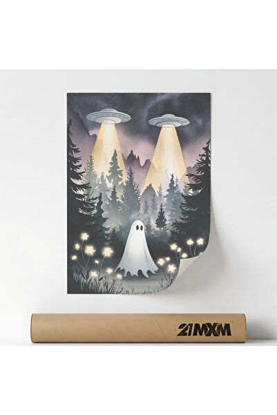 21mxm Poster decorativ, ilustratie fantasy, Alien Ghost, Fara Rama