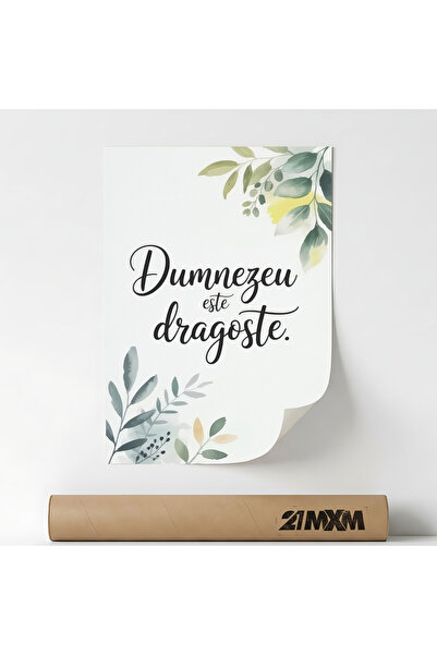 21mxm Poster decorativ, Citat crestin, design modern, A4, 21x29.7cm, fara rama