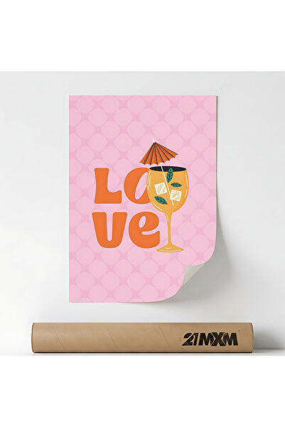 21mxm Poster Decorativ Tematica Bar & Cocktail - 'Bar 570', Material Textil, ...