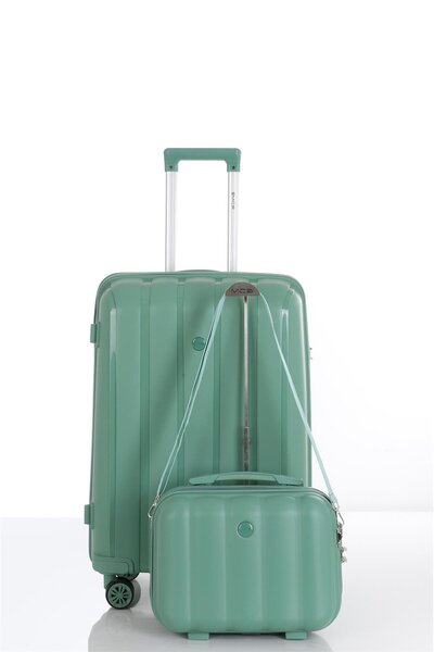 MÇS 305 İKİLİ SET POLİPROPİLEN KIRILMAZ VALİZ ORTA MAKYAJ