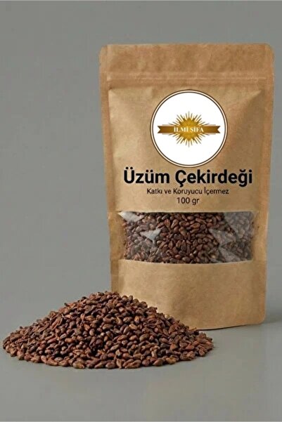 İLMİ ŞİFA Üzüm Çekirdeği (Grape Seed – Whole Grape Seed – Vitis vinifera) Yer...