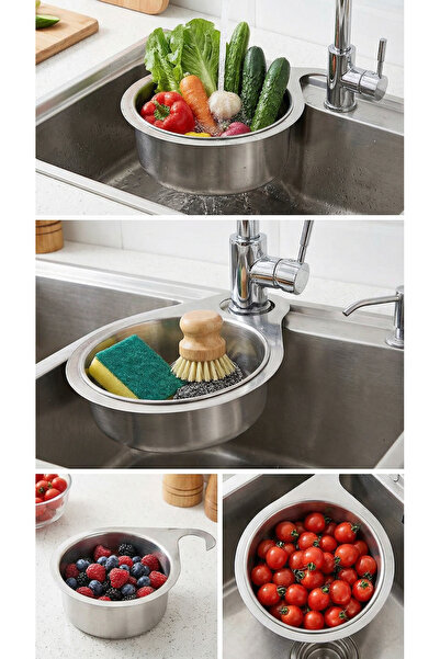 Abey Tech Paslanmaz Lavabo Drenaj Sepeti