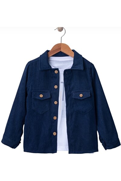 BEGONYA BEBECE KIDS Men's Cocuk Double Set Shirt and T-Shirt Holiday Collection