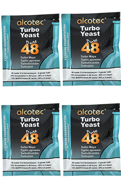 alcotürk ALCOTEC 48 TURBO YEAST & MAYA 135 GR *4 ADET