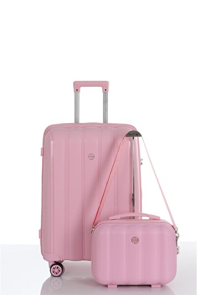 MÇS 305 İKİLİ SET POLİPROPİLEN KIRILMAZ VALİZ ORTA MAKYAJ