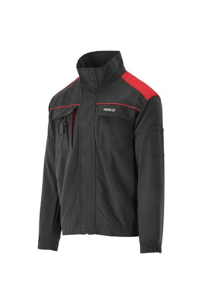 yato Work Hoodie with Zipper, 7 Pockets, Cotton, Size M