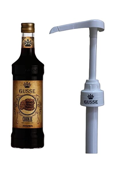 Gusse Kurabiye (Cookie) Aromalı Kokteyl Şurubu 700ML ve Şurup Pompası