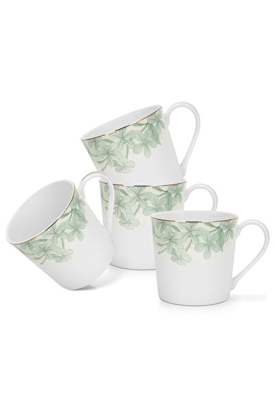 Fissman 4-Piece Mugs Summer Glint 450ml (Fine Bone China)