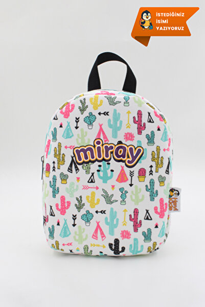 Hevi Kids HeviKids Kişiye Özel İsimli Mini Çocuk Çantası - Kaktüs | 0–8 Yaş Ç...