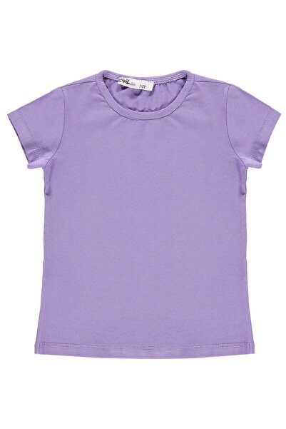 Civil Girls Tricou de bază pentru copii de 2-5 ani - Liliac