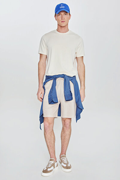 AC&Co / Altınyıldız Classics Men's Beige Cotton Standard Fit Regular Cut Knit...