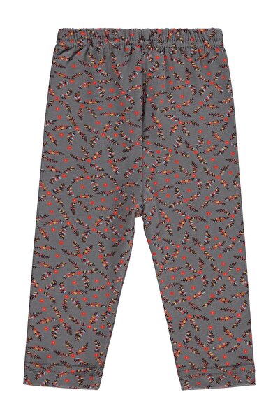 Civil Baby Чорапогащи с флорален принт 6-18 месеца - сиви 18-24 месеца