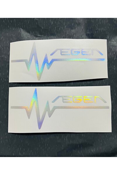 İŞCAN MOTOR Egea Kelebek Cam Nabız Sticker Hologramlı Egea Sticker