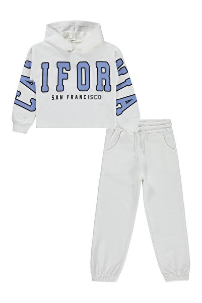 Civil Girls Σετ αθλητικής φόρμας με κουκούλα με κέντημα California για 6-9 ετ...