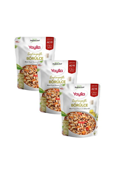 Yayla Yemek Hazır Zeytinyağlı Börülce 250 gr x3