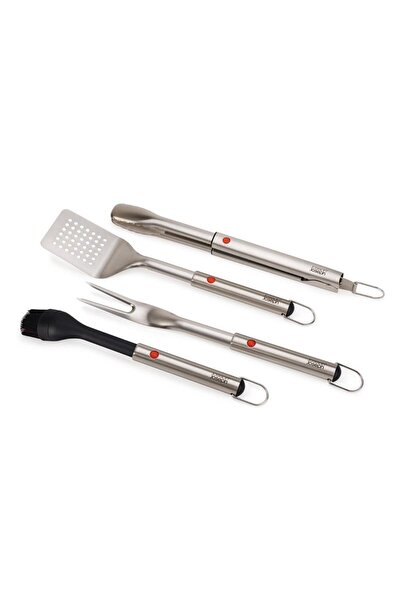 Joseph Joseph GrillOut 4 Lü Paslanmaz Çelik Barbekü Aksesuar Seti Taşıma Çantalı