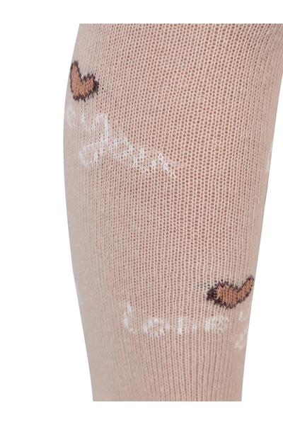 Civil Baby لوف 6- جوارب طويلة للبنات الصغيرات - بني 6 أشهر