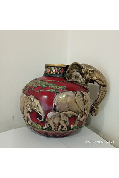 alfam Filli Vazo | Polyester Etnik Tasarım Saksı