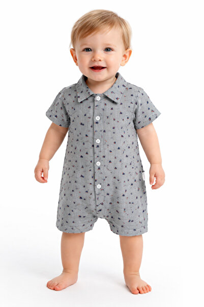 Chicsy Baby Baby Boy Casual Summer Romper Cotton Short Sleeve