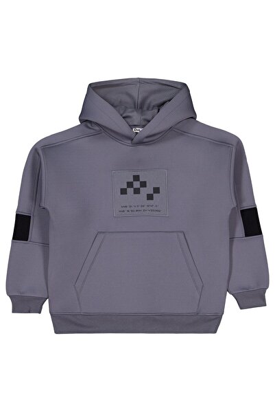 Civil Boys Hanorac cu imprimeu coordonat pentru 10-13 ani - Gri 10-11 ani