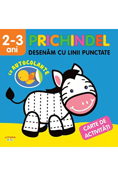 OEM Prichindel. Let's draw with dotted lines. Sticker activity book (2-3 years)