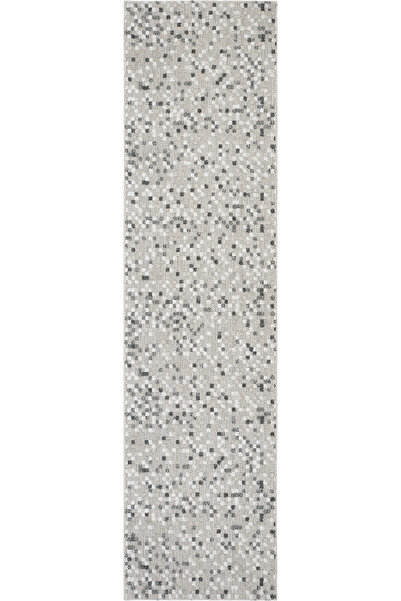 Cool Halı Adora Gri Pamuklu Kabartmalı Yumuşak İnce Yazlık Uzun Giriş Makina ...