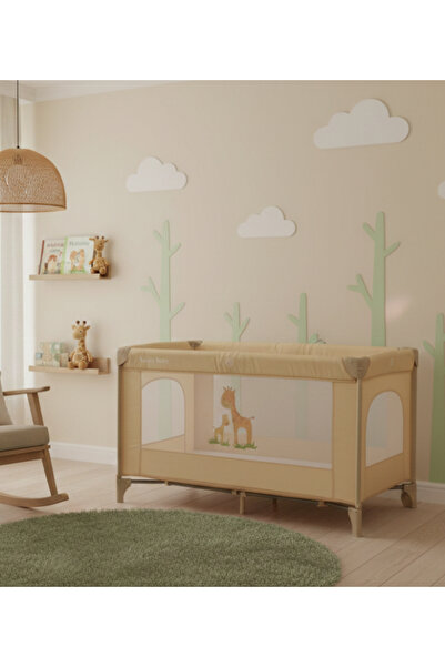 TREND MIX سرير المواليد باللون الأسود الأنيق