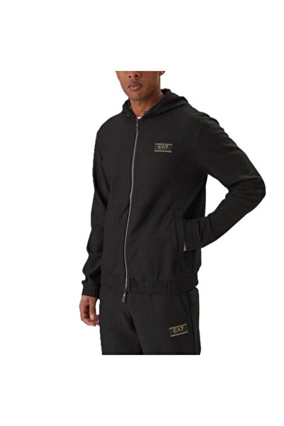 EA7 Bluza cu fermoar TRAIN PREMIUM LABEL M HOODIE FZ KNITTED JACQUARD Barbati