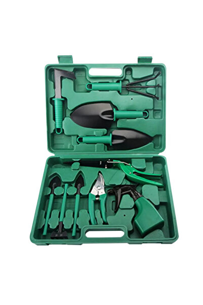 BASE Trusă de unelte de grădinărit GREEN cu 10 piese