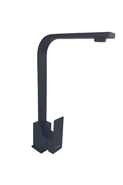 Mixxus Baterie bucatarie KUB-011 BLACK din otel inoxidabil, Monocomanda, Raco...