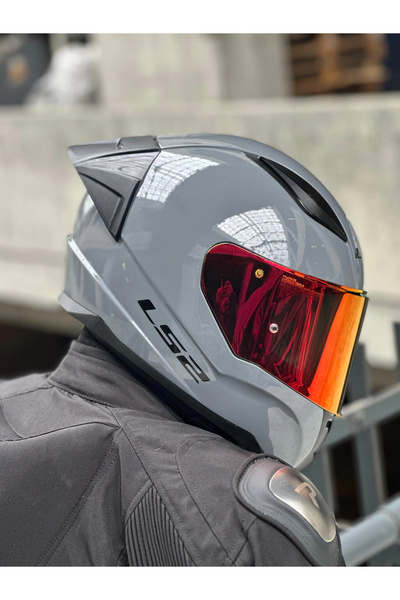 LS2 Rapid 2 Race Nardo Gri Kask (ŞEFFAF VİZÖR + SPOİLER)